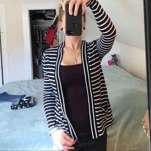J. Crew Lightweight Striped Cardigan